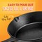 Nutrichef 3-Piece Pre-Seasoned Cast Iron Skillet Pans NCCIPS3P49 - alternate 8